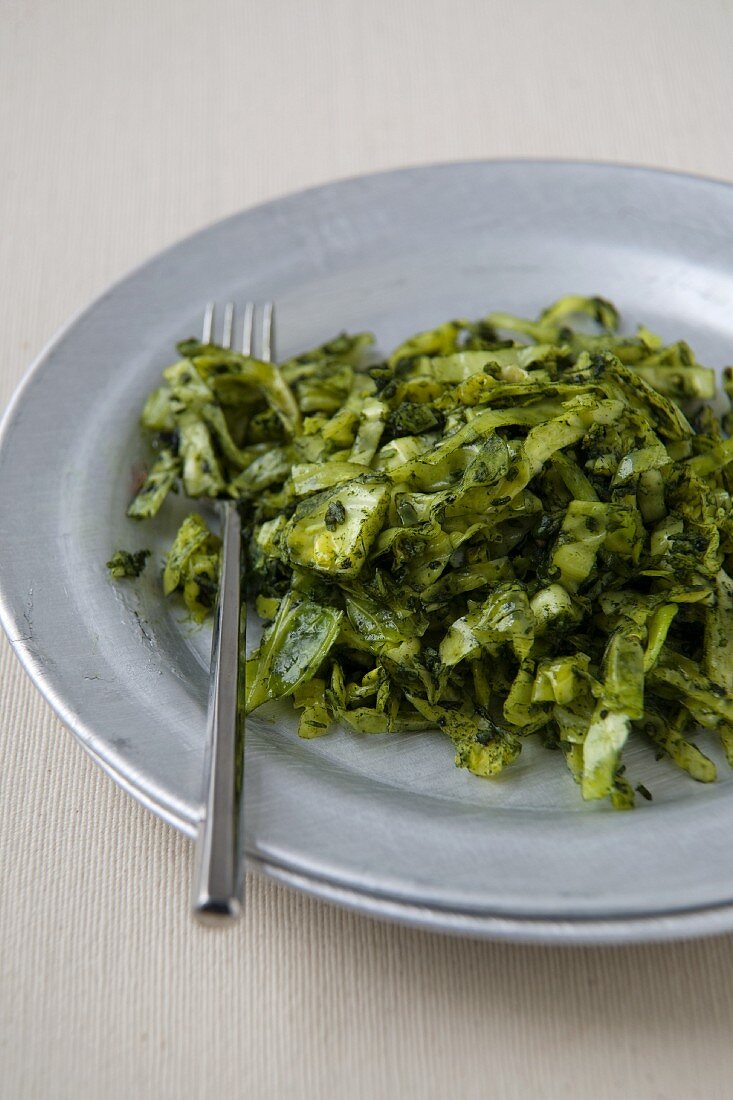 Coconut Cabbage on a Plate