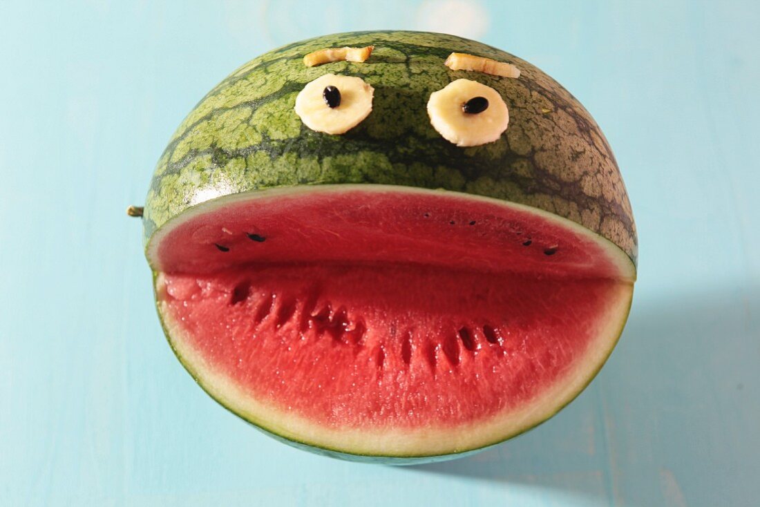 A watermelon face