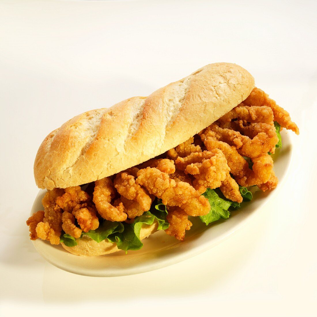 Clam Strip Sandwich (Sandwich mit fritierten Muschelnstreifen)