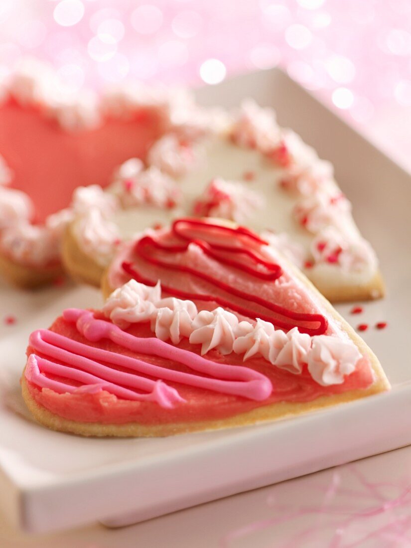 Decorated Heart Shaped Valentine's Cookie