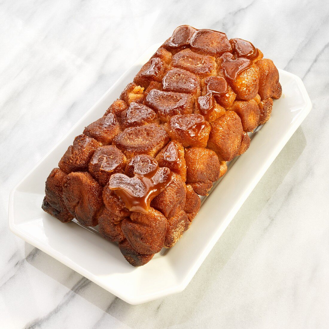 Loaf of Monkey Bread with Caramelized Sugar Topping