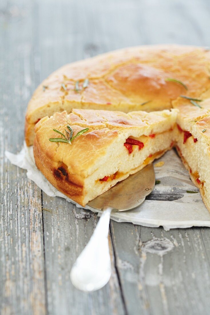 Pepper bread with rosemary