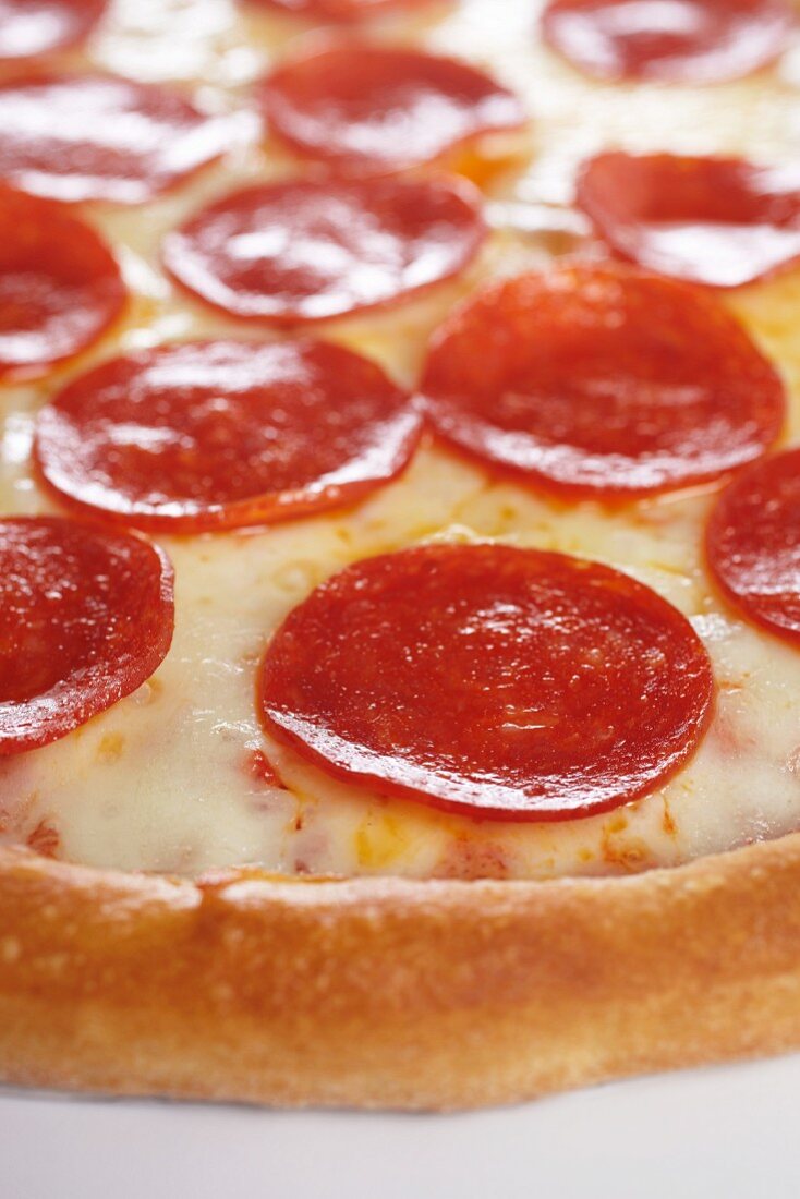 Pepperoni Pizza; Close Up