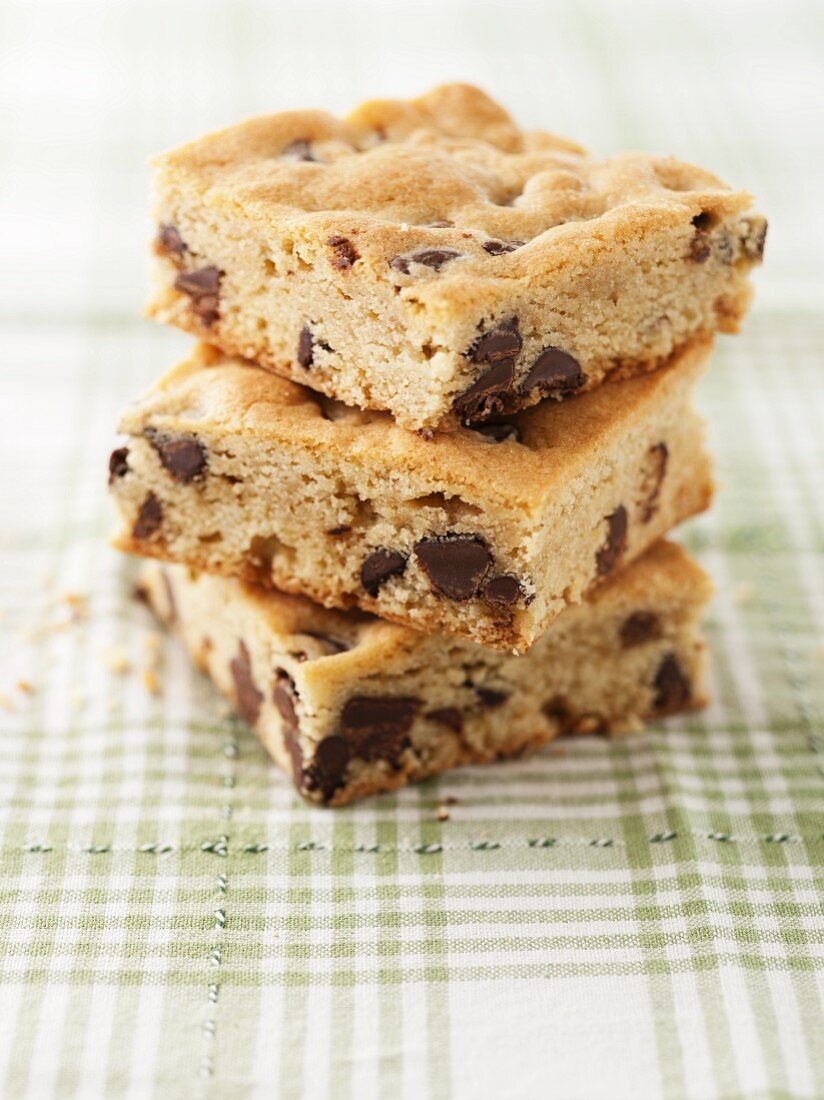 A Stack of Three Blondies