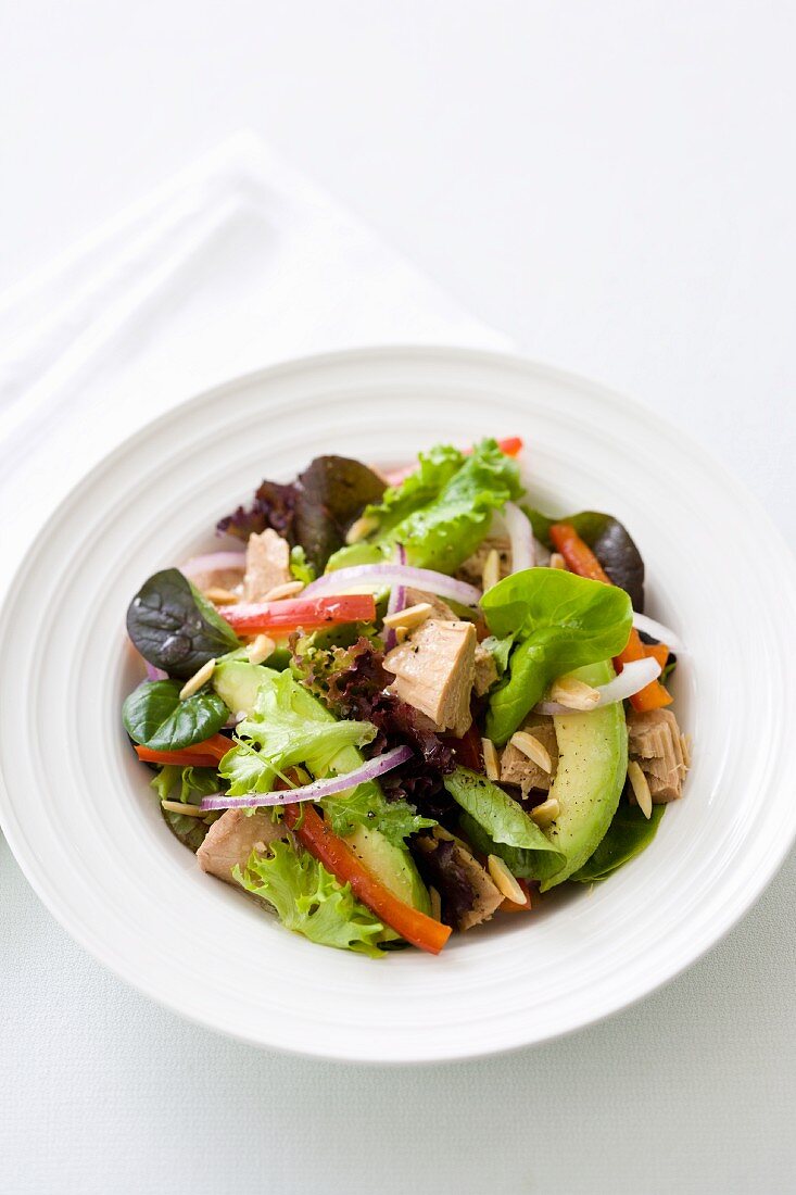 Gemischter Salat mit Thunfisch & Avocado