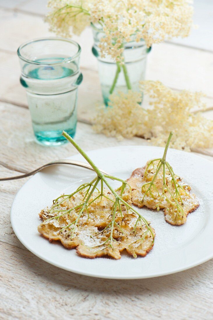 Elderflower fritters