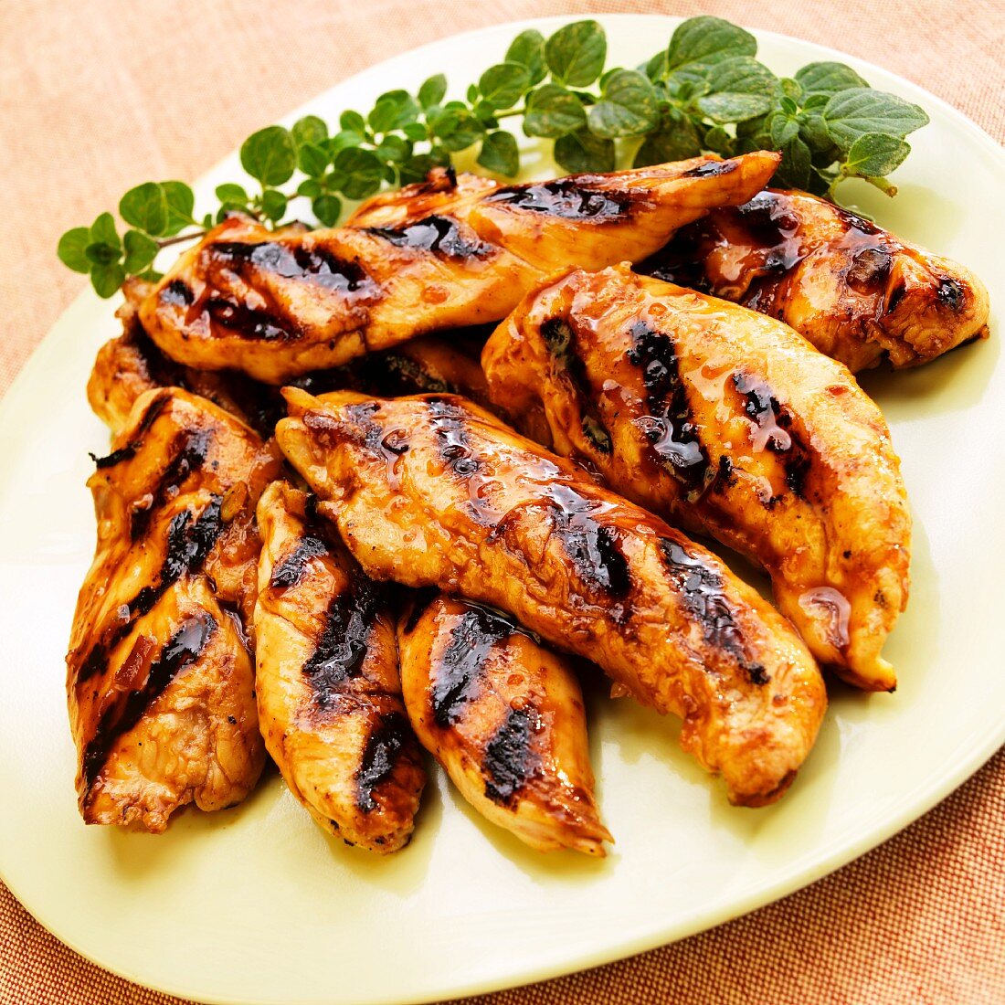 Grilled Chicken with Marmalade Glaze
