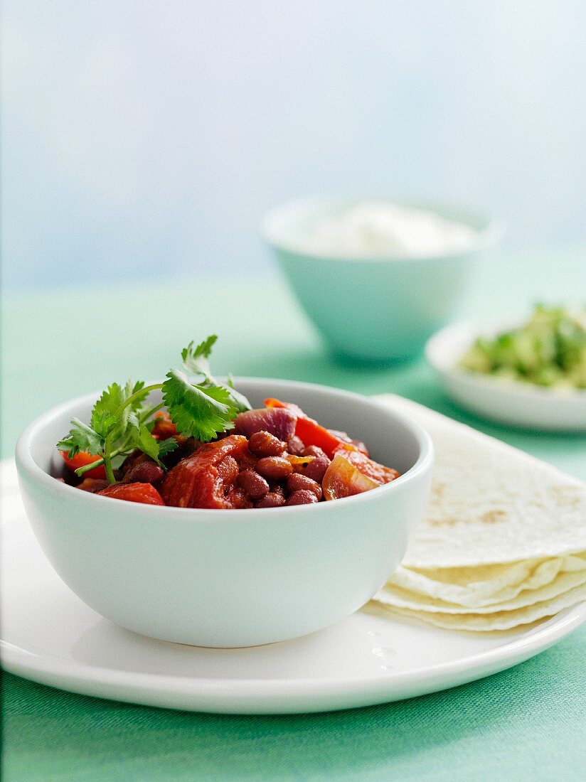 Kidney beans with coriander (Mexico)