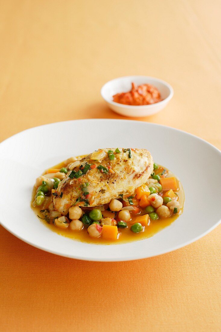 Chicken with chickpeas