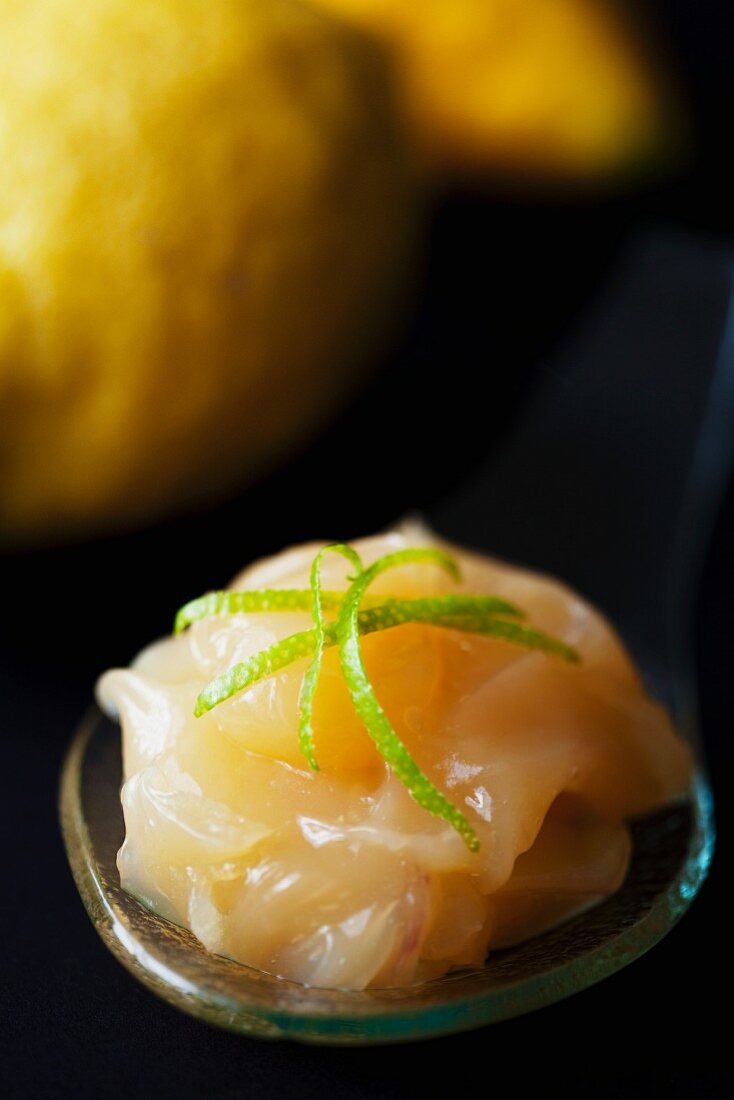 Lemon Curd auf Glastellerchen