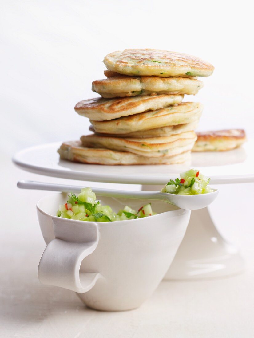 Pancakes mit Zucchini