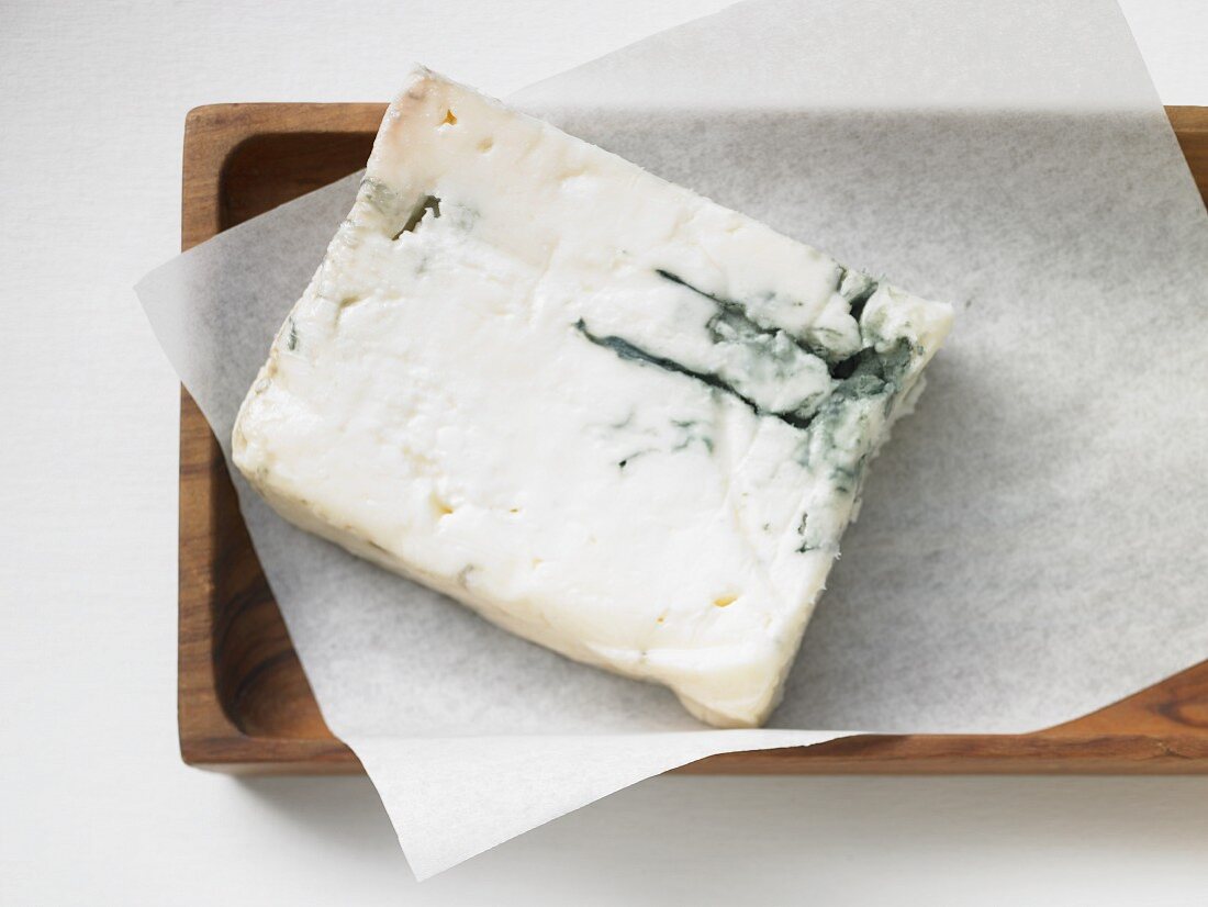 Gorgonzola on a piece of paper