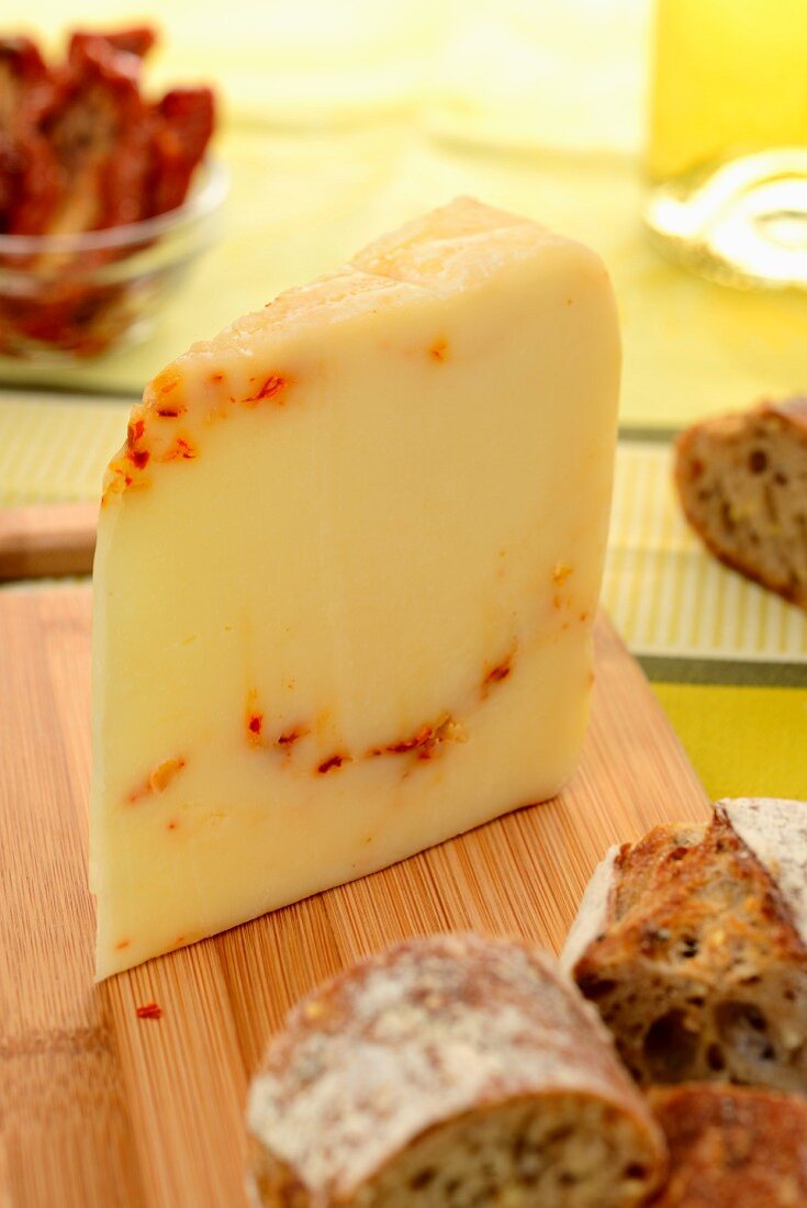 Pecorino with chilli peppers