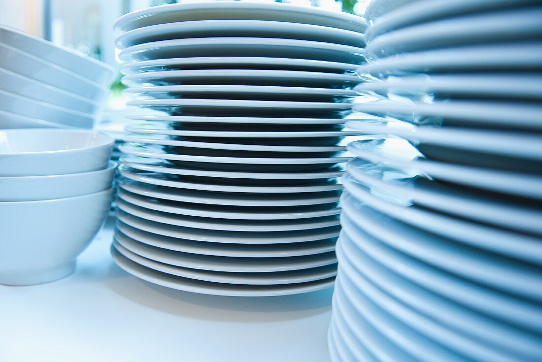A stack of crockery