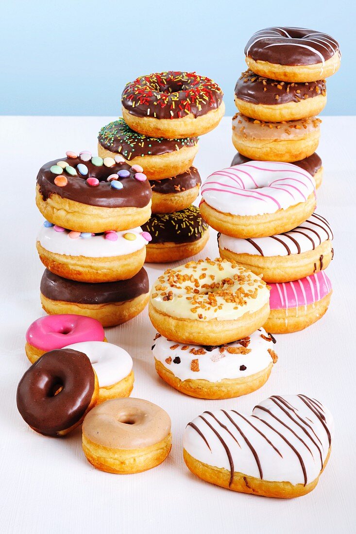 An arrangement of doughnuts