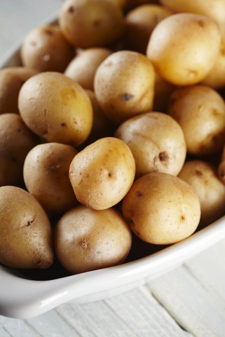 Mini potatoes boiled in their jackets