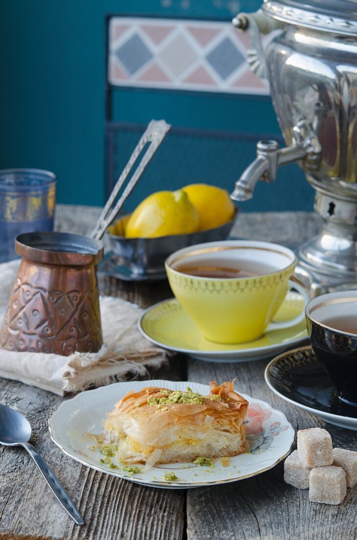 Baklava and tea (Turkey)