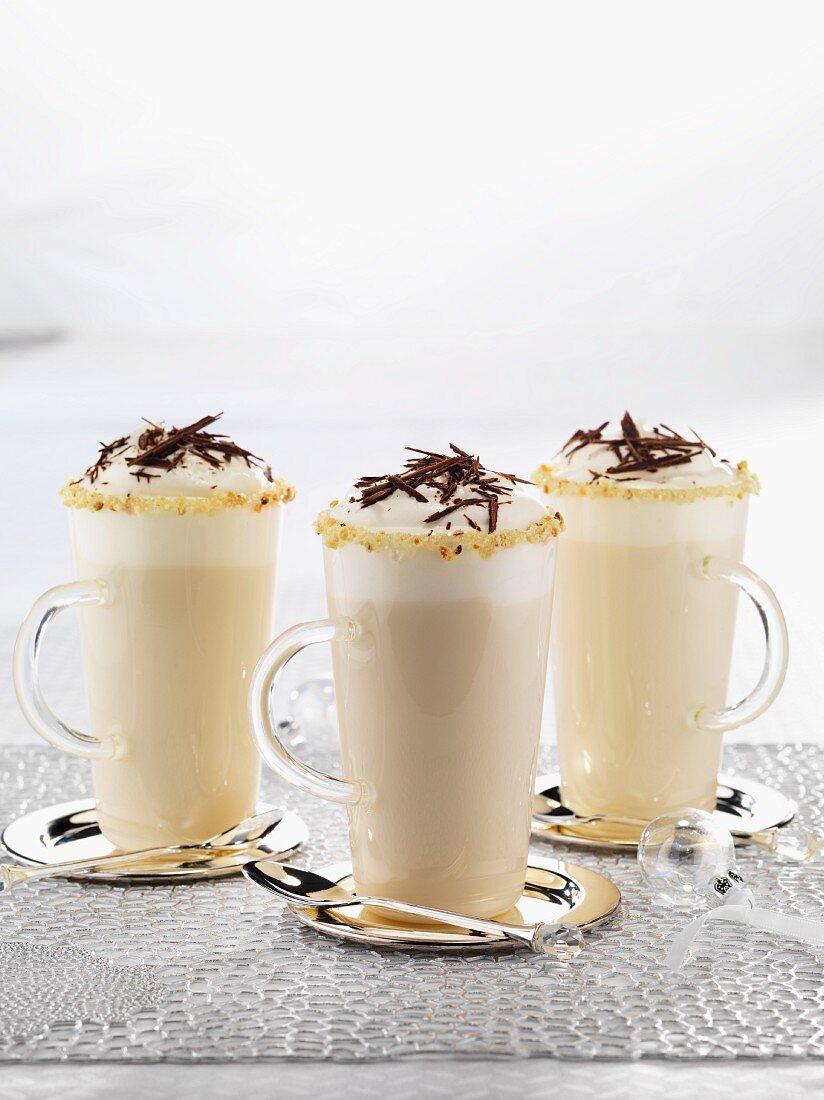 White hot chocolate for Christmas