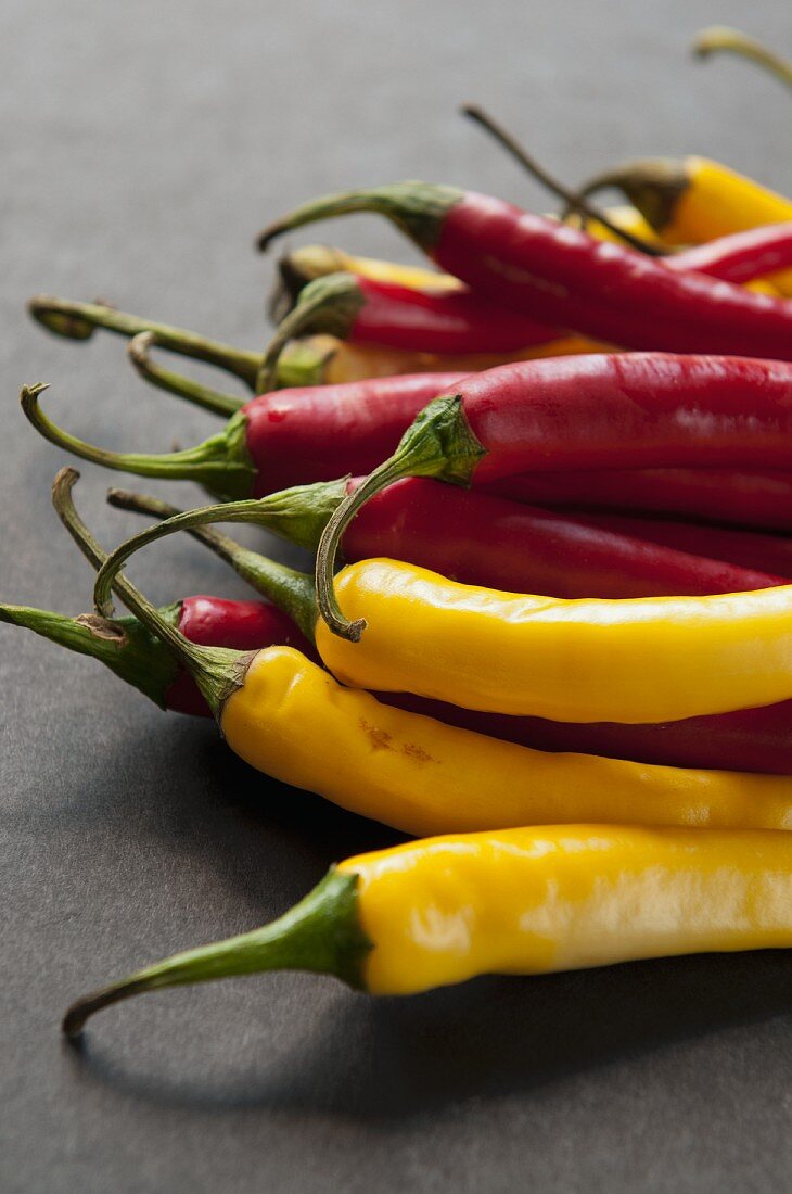 Red and yellow chilli peppers