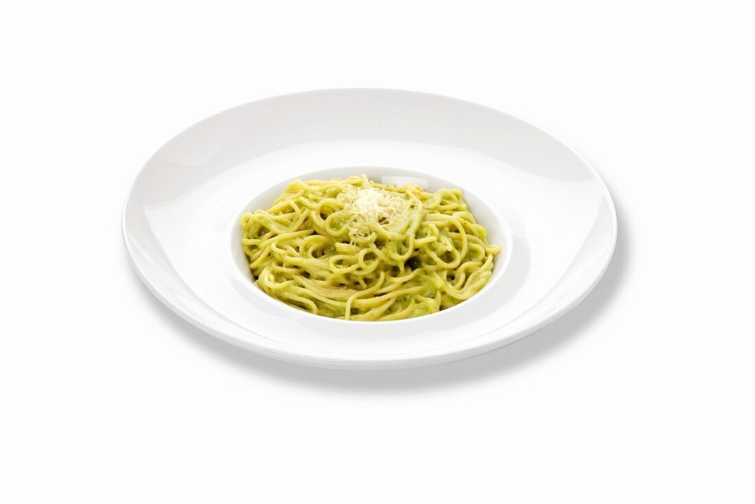 Spaghetti mit Pesto