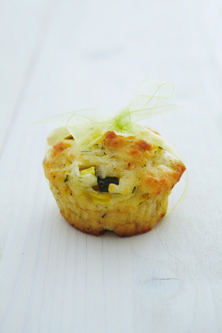 Courgette muffin as a gift
