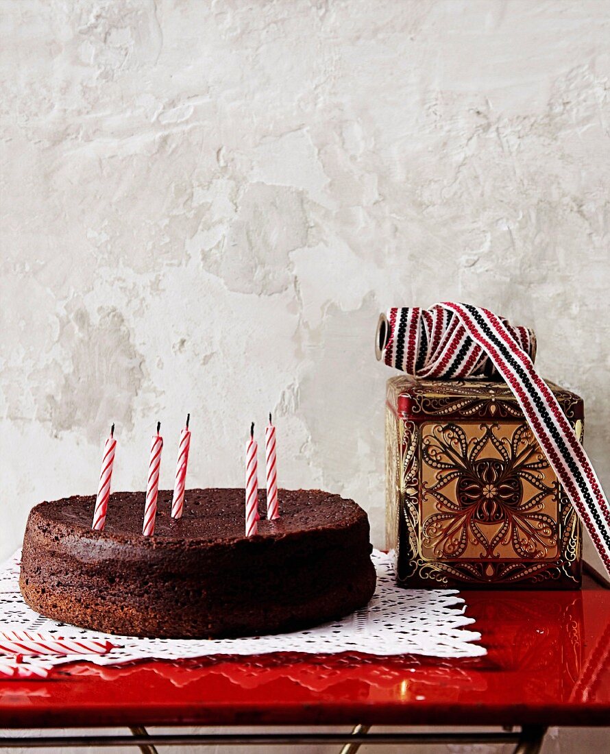 Mehlfreier Schokoladenkuchen zum Geburtstag