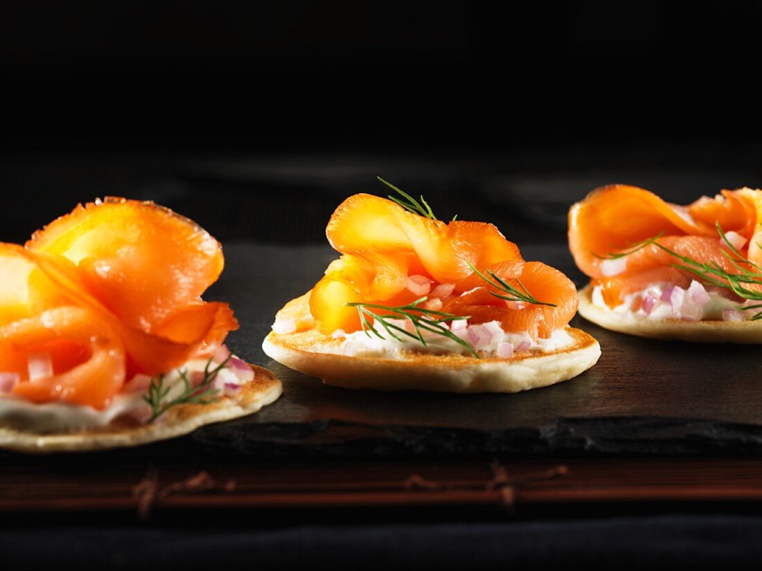Salmon appetisers