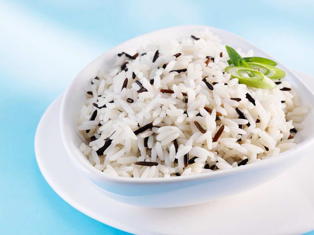 A bowl of wild rice