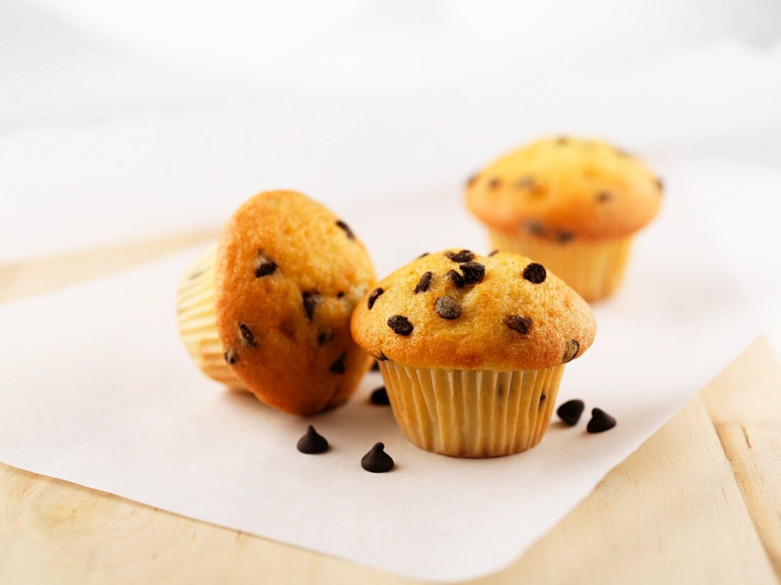 Mini chocolate chip muffins