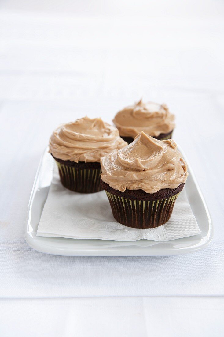 Chocolate Cupcakes with Peanut Butter Frosting