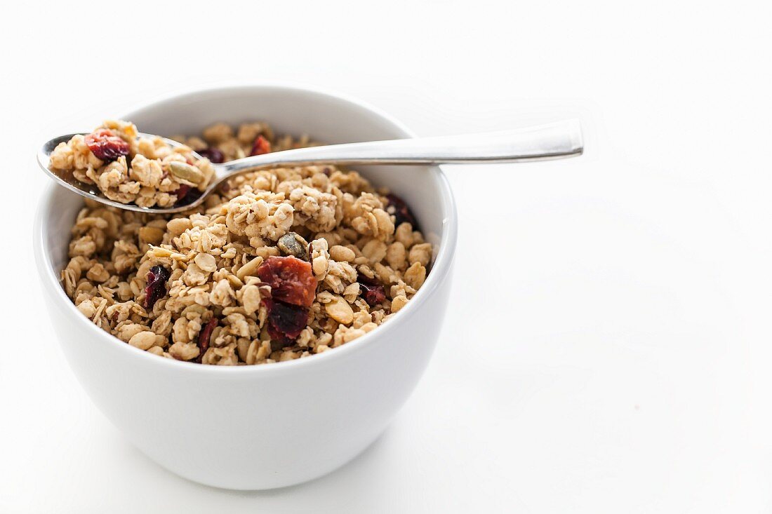 Bowl of Granola with Dried Fruit