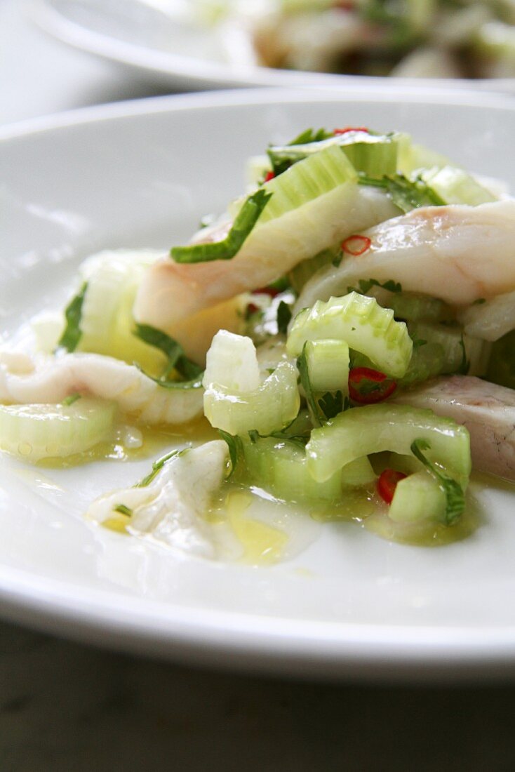 Ceviche with celery