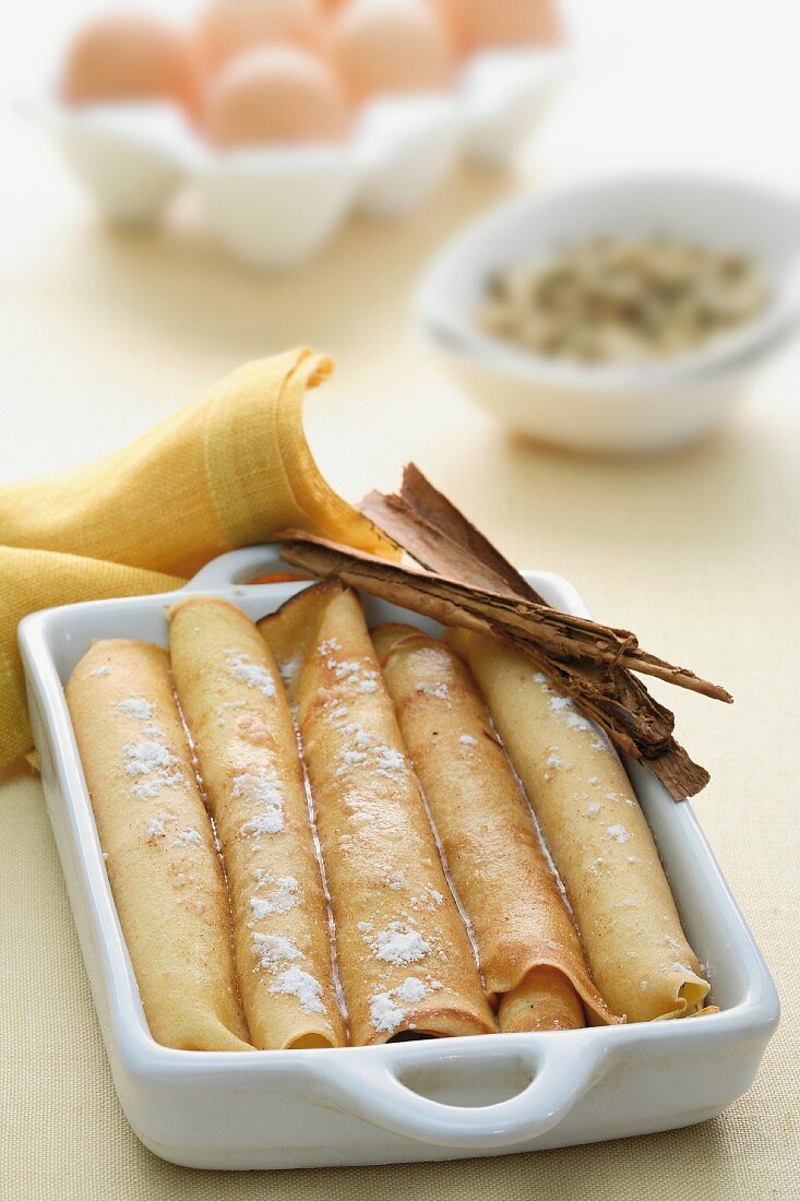 Crepes mit Gewürzen