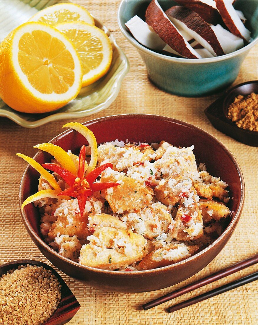 Chicken with coconut