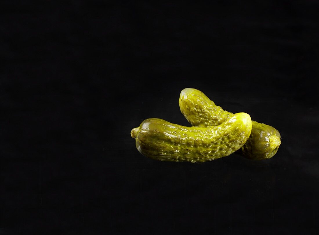 Two gherkins