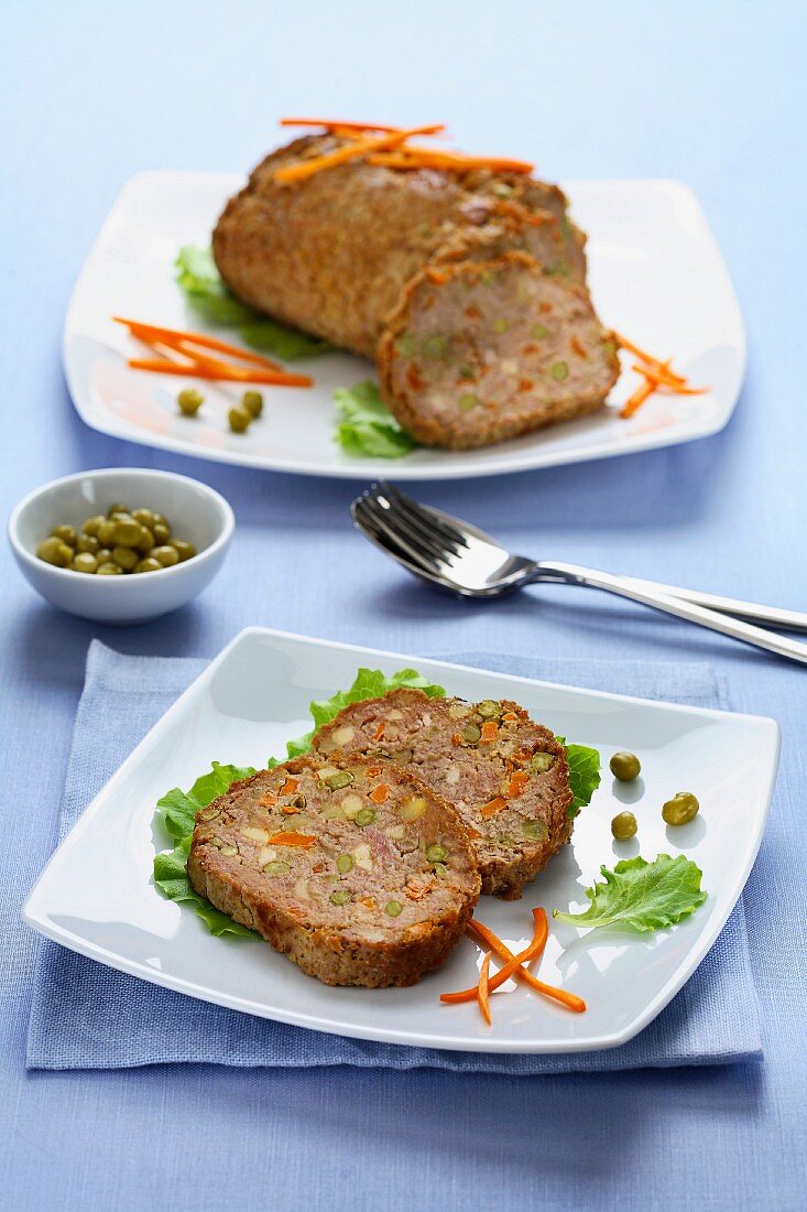 Meatloaf with vegetables