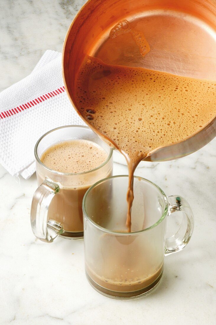 Barbajada (hot chocolate with coffee and milk, Italy)