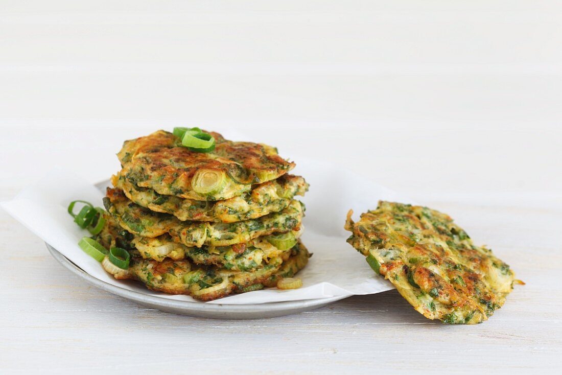 A stack of courgettes cakes