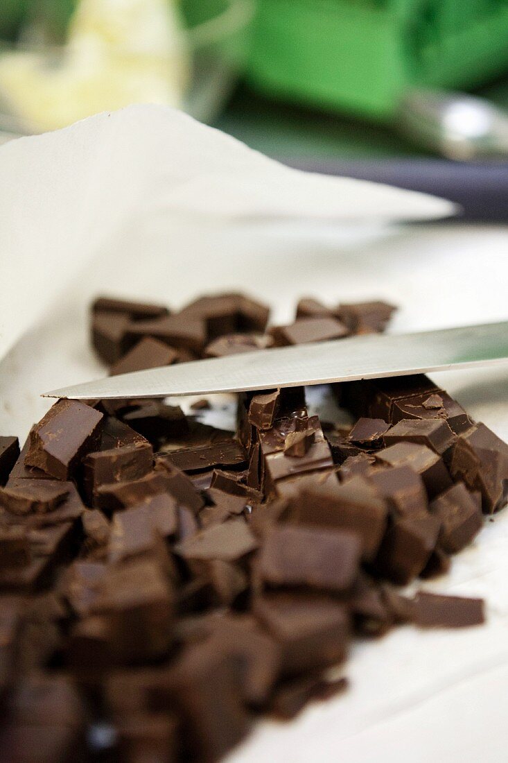 Chopped chocolate