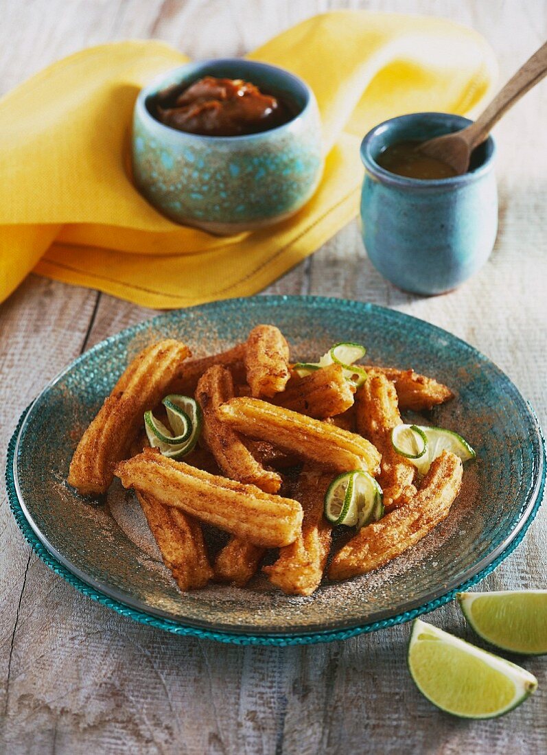 Churros mit Limetten