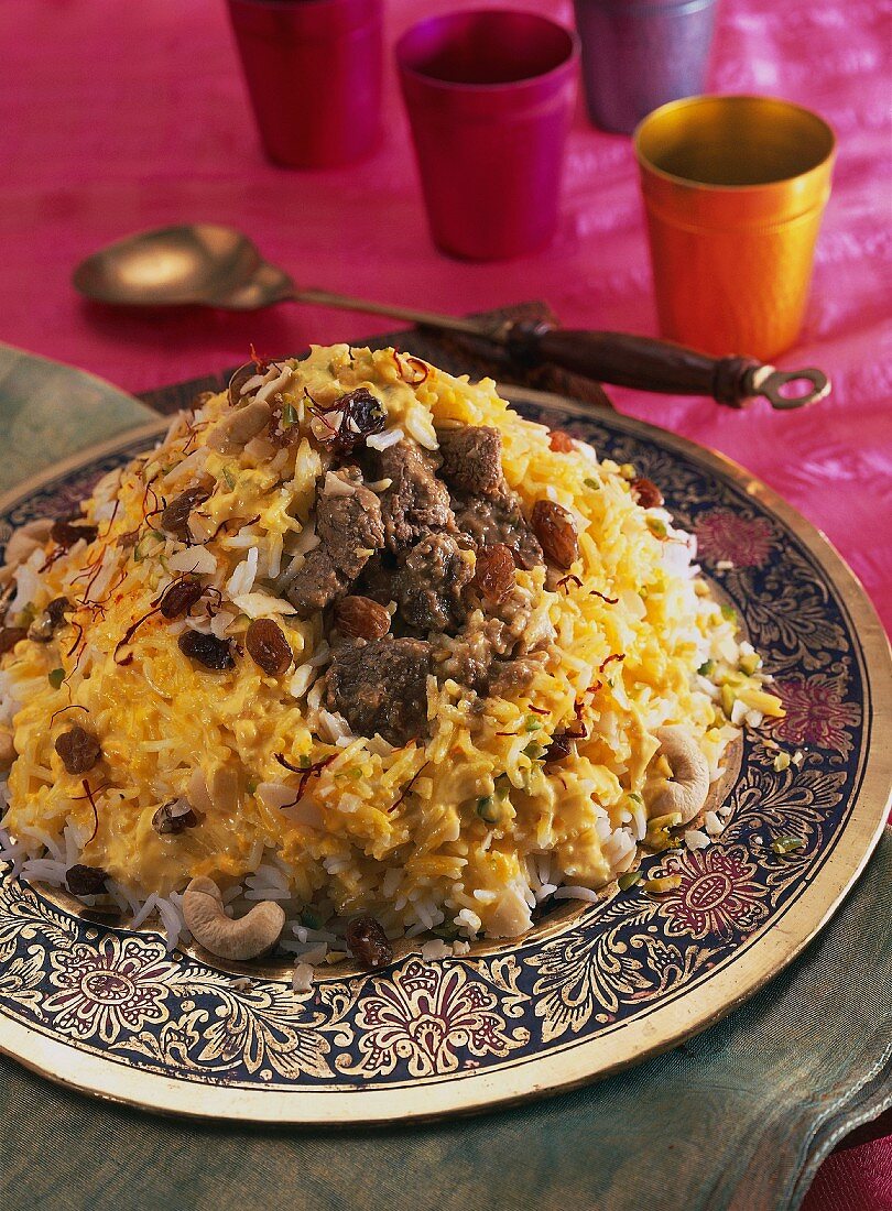 Lamby biryani (India)