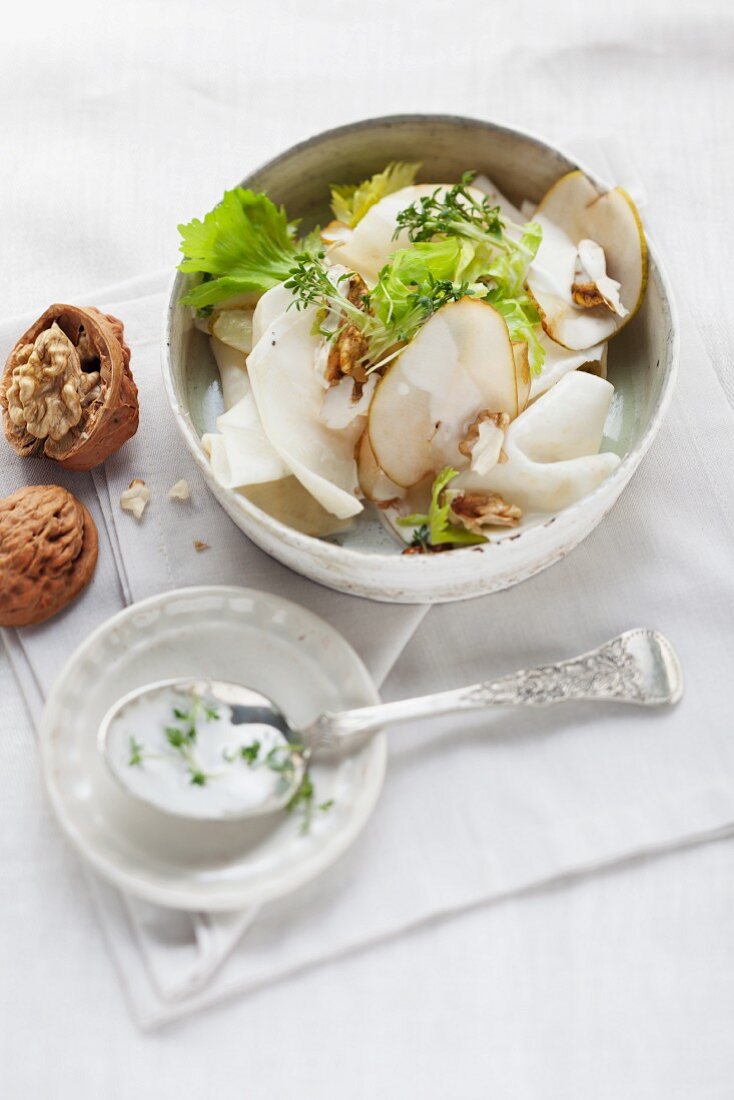 Waldorf Salad with pears