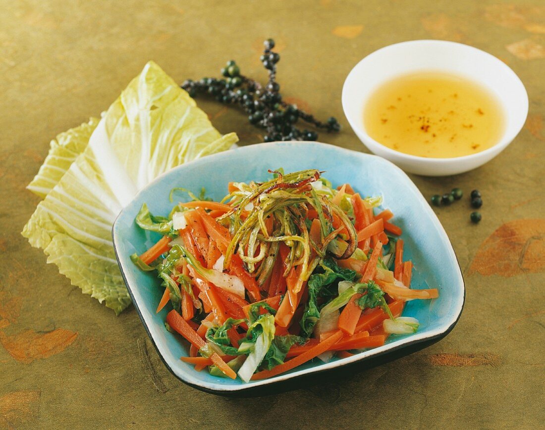 Carrot salad with Chinese cabbage (Korea)
