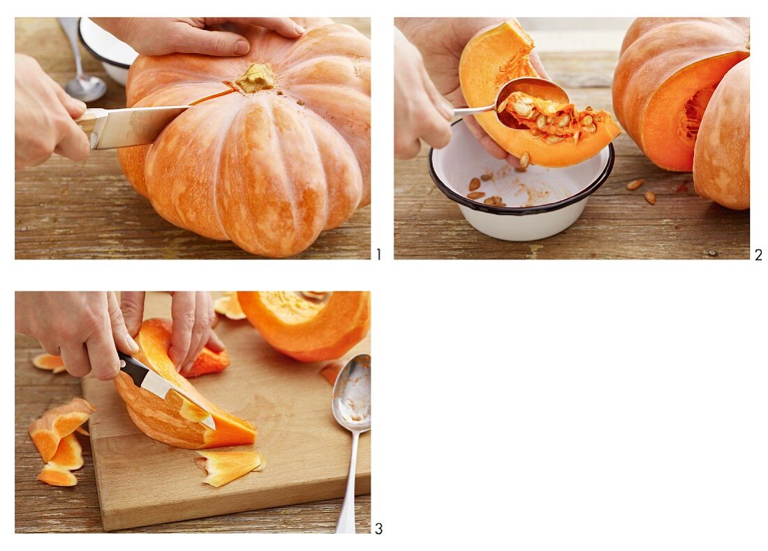 Preparing pumpkin