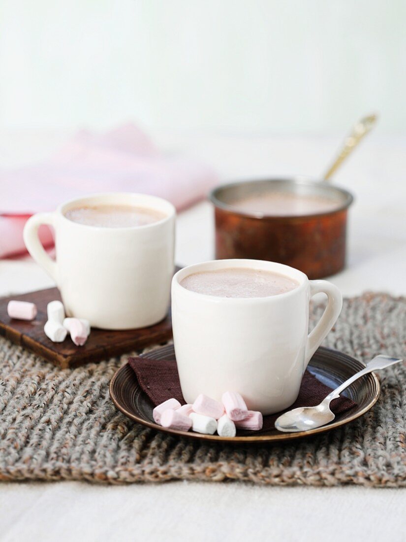 Hot chocolate with marshmallows