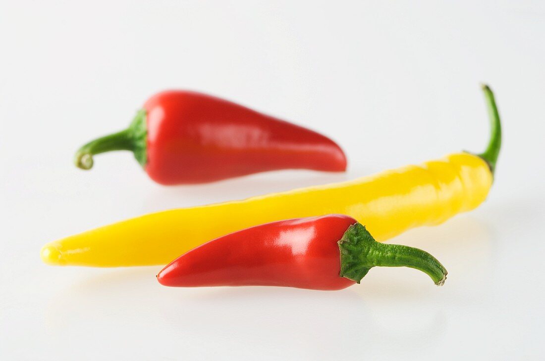 Red and Yellow Chili Peppers