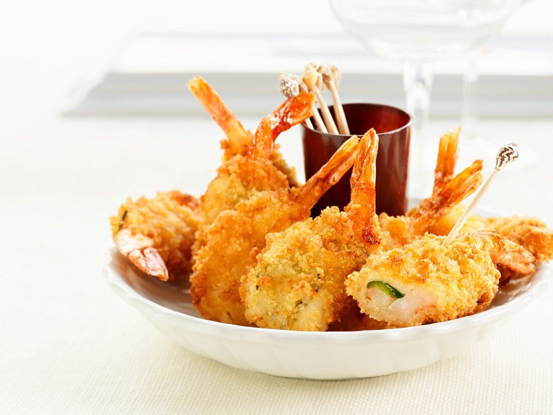 Panierte Shrimps mit Jalapeno