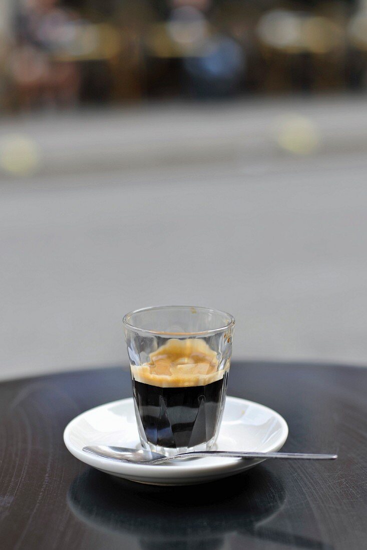 Espresso in glass