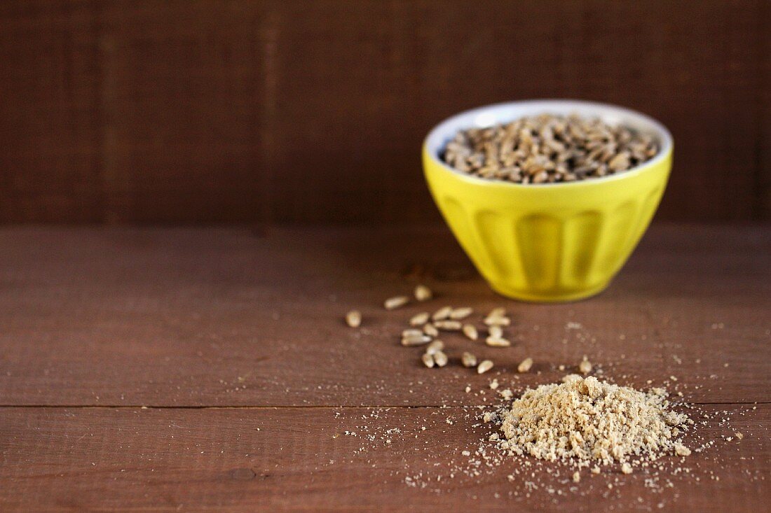 Ground sunflower seeds