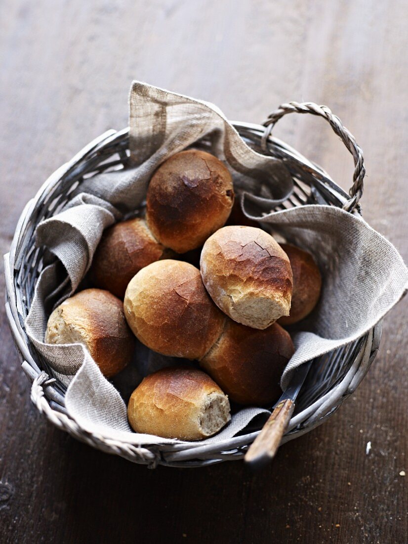 Fresh rye-bread rolls